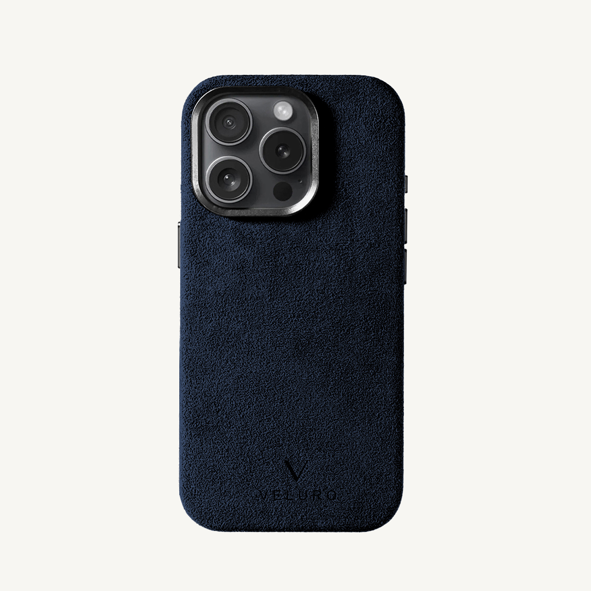 iPhone 16 Pro Alcantara Case Navy Blue