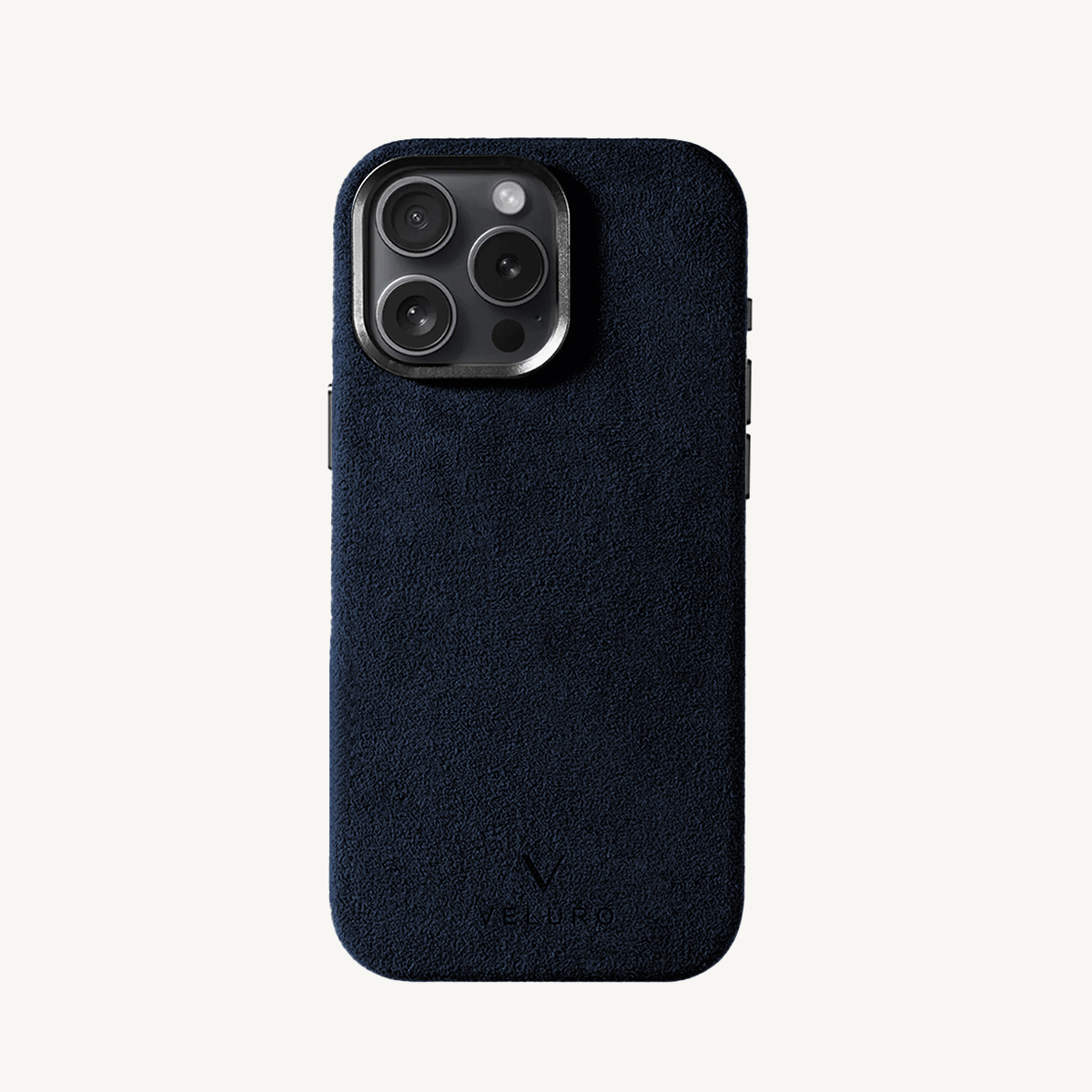 iPhone 16 Pro Max Alcantara Case Navy Blue