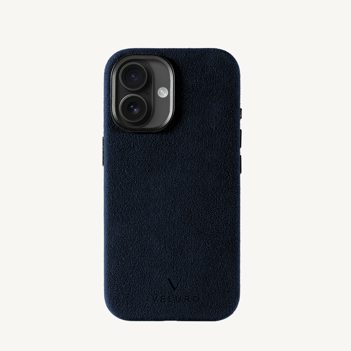 iPhone 16 Alcantara Case Navy Blue