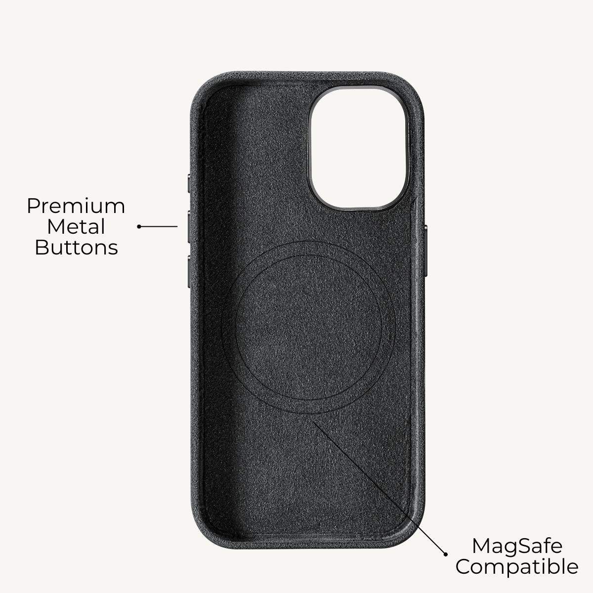 iPhone 17 Alcantara Case Space Grey