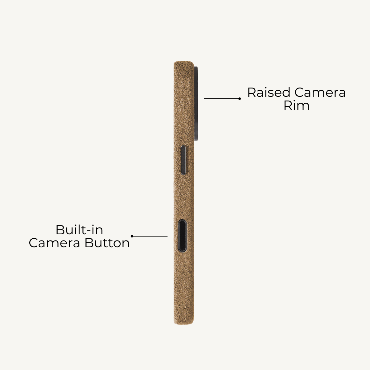 iPhone 16 Alcantara® Case Taupe
