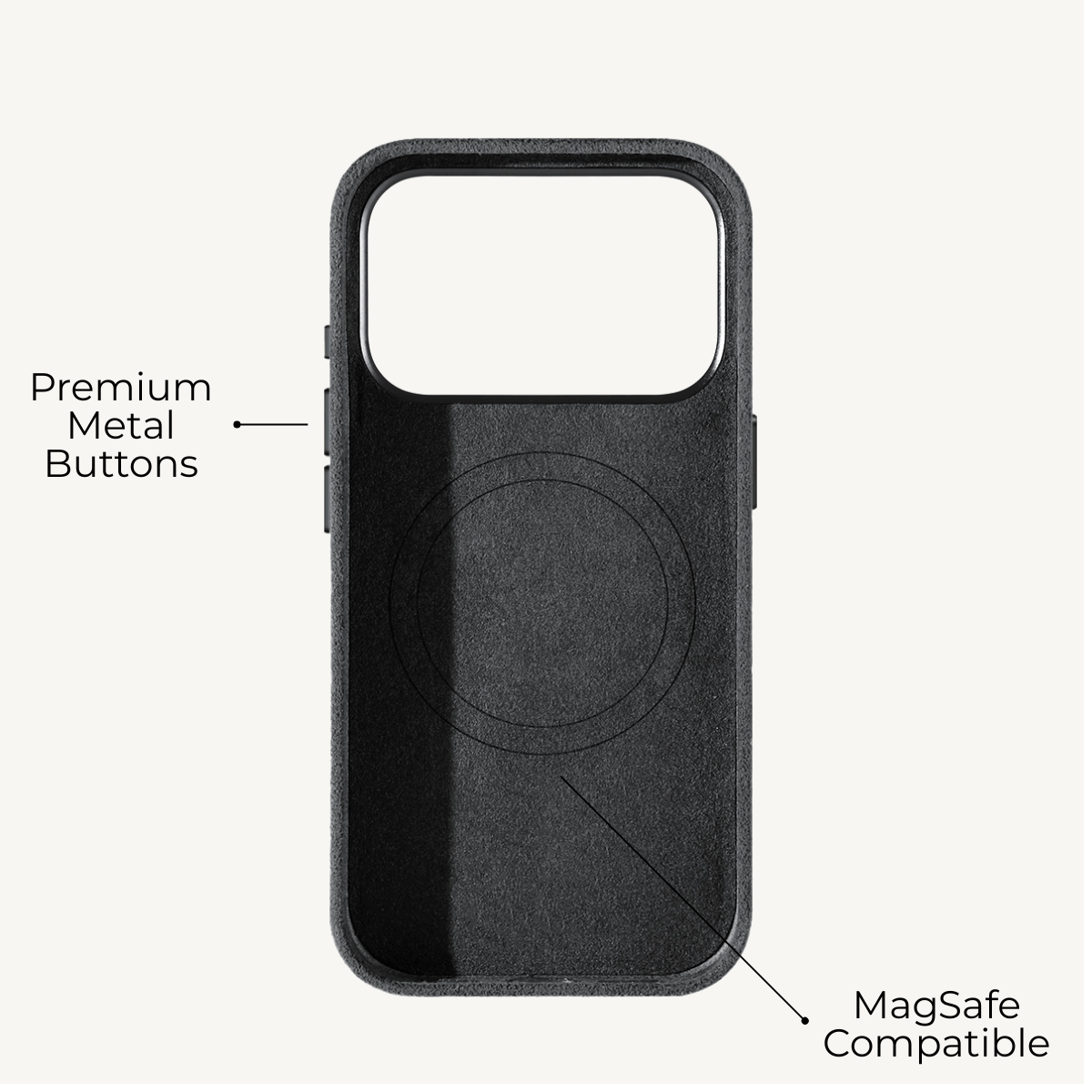 iPhone 17 Pro Alcantara Case Space Grey