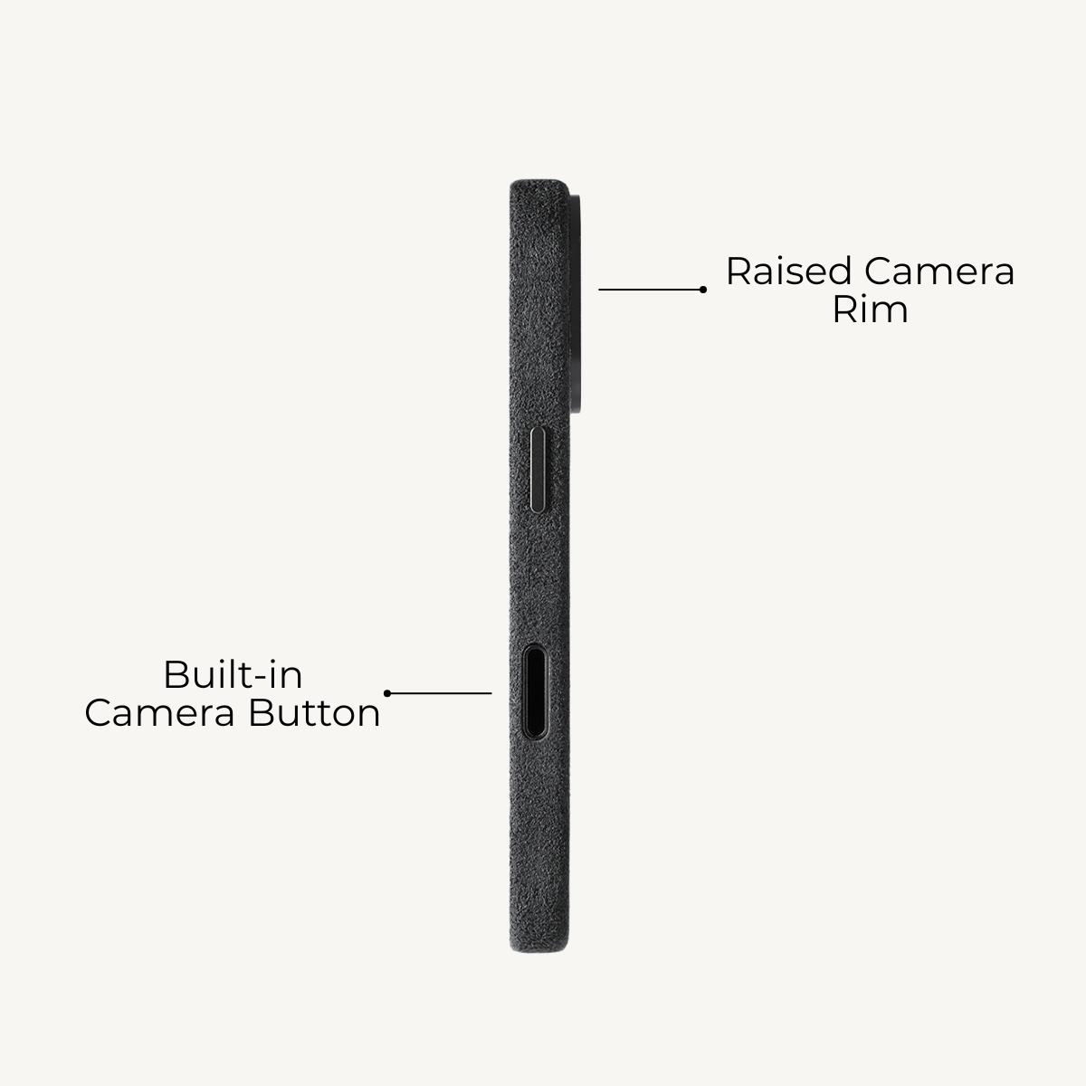 iPhone 16 Alcantara Case Space Grey