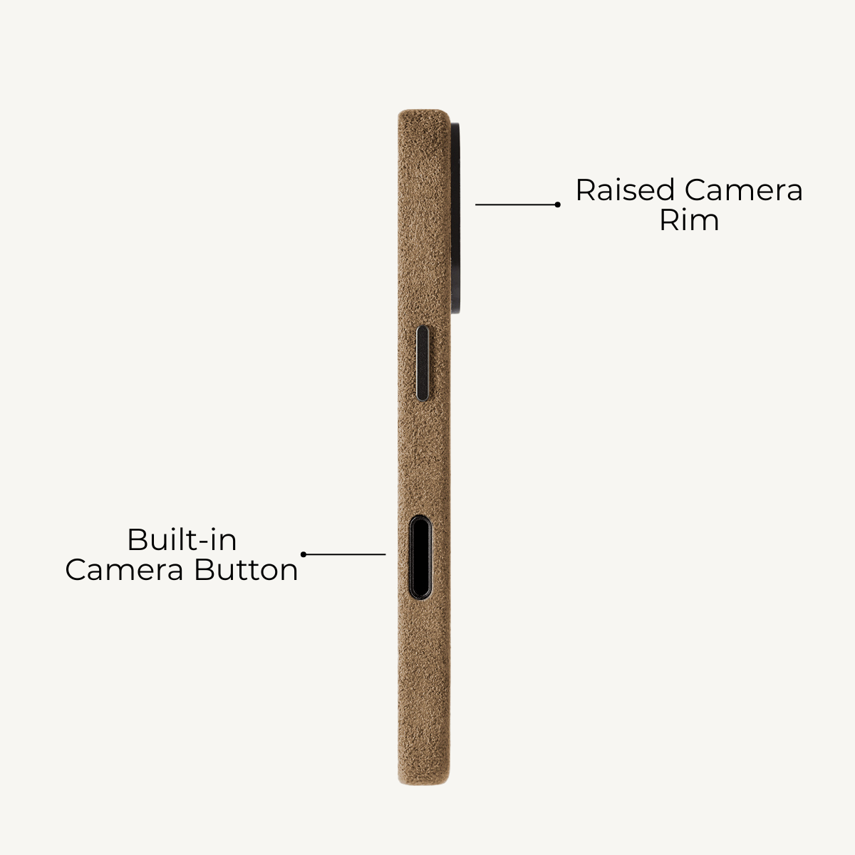 iPhone 17 Alcantara® Case Taupe