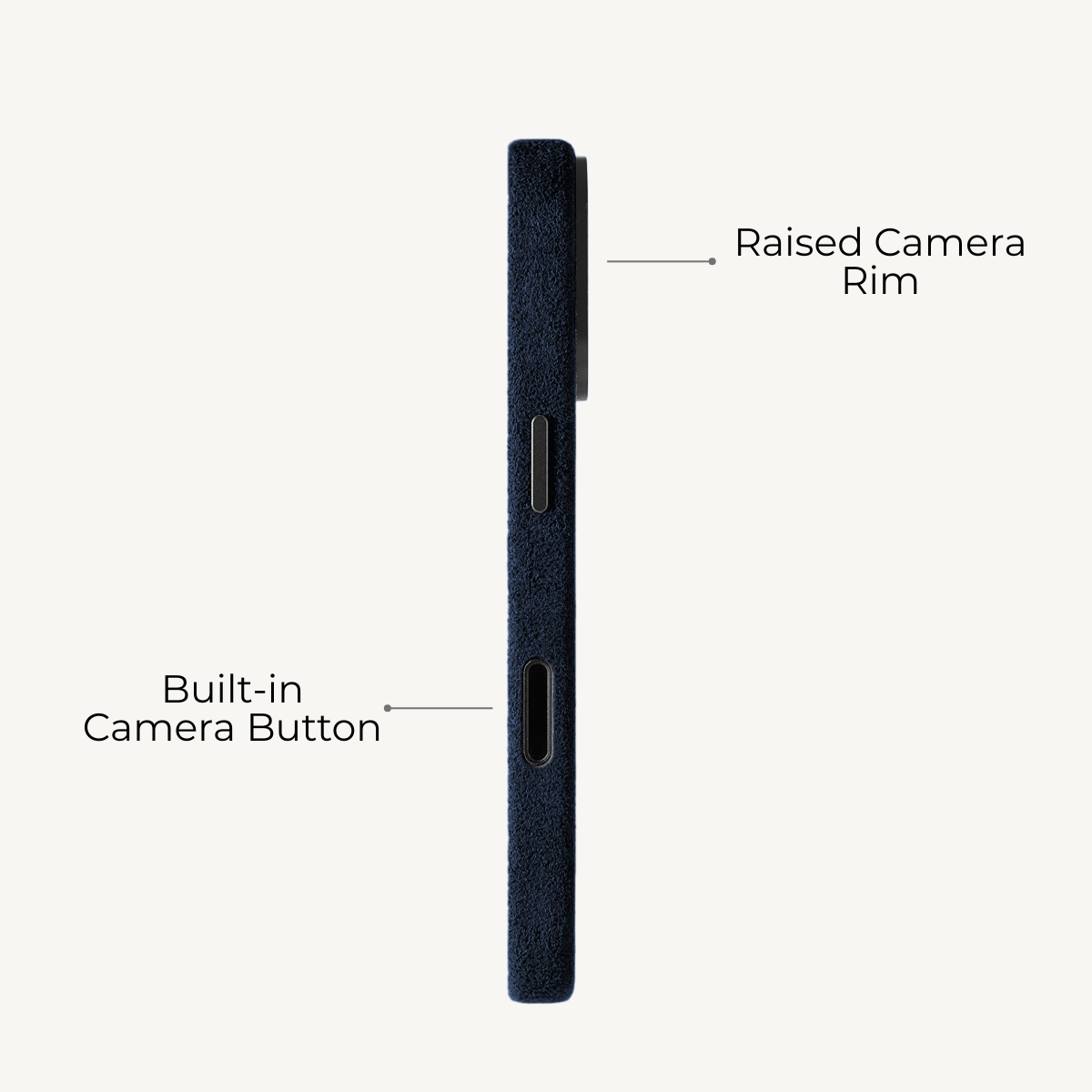 iPhone 17 Alcantara Case Navy Blue