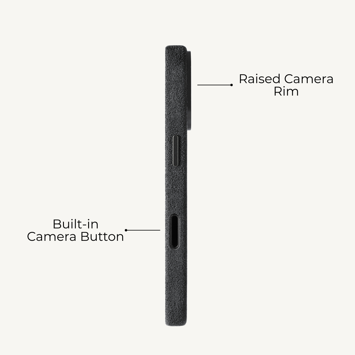 iPhone 17 Alcantara Case Space Grey