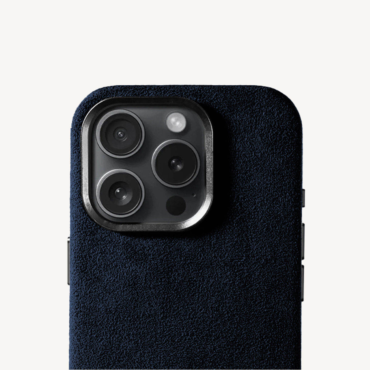 iPhone 16 Pro Max Alcantara Case Navy Blue