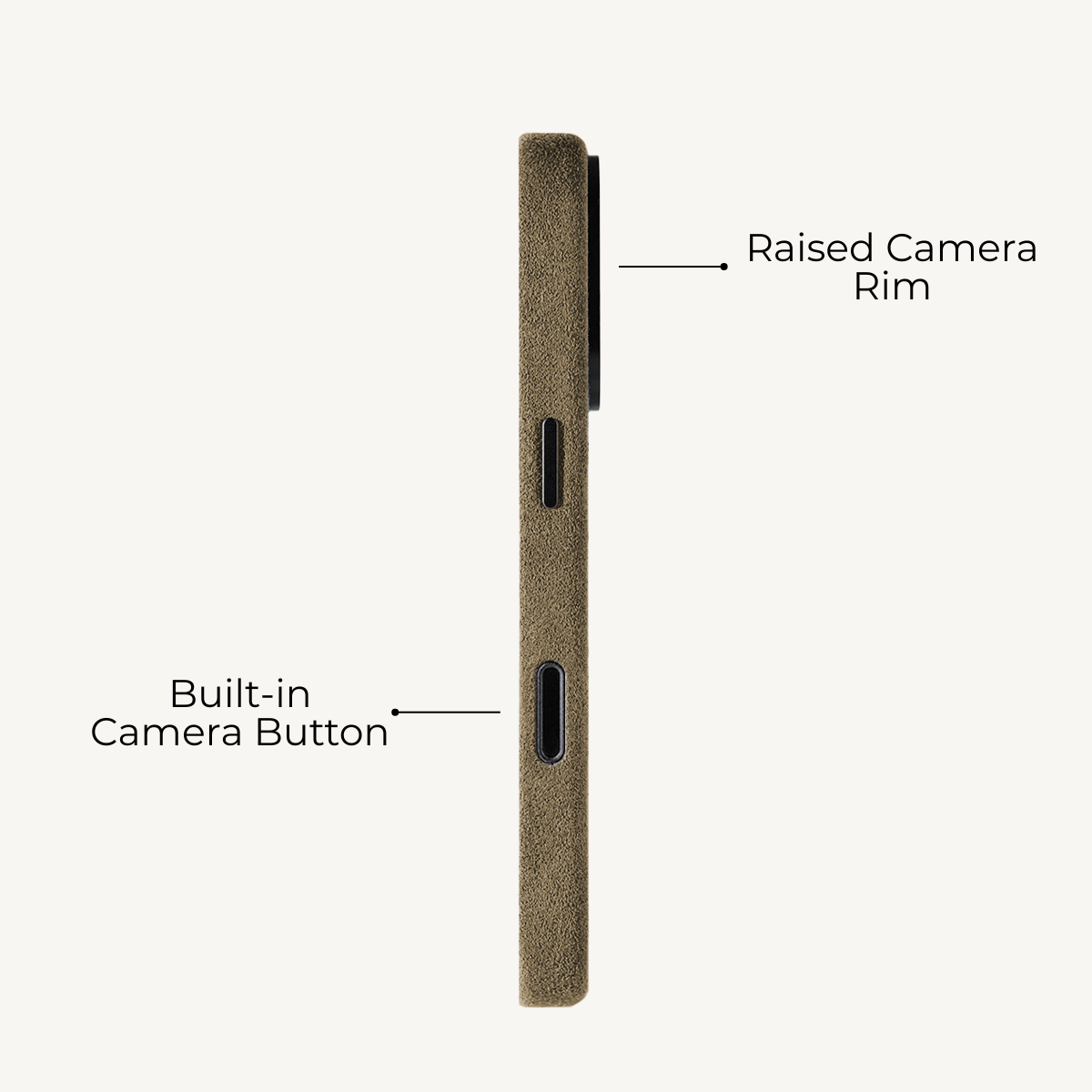 iPhone 17 Pro Alcantara Case Taupe