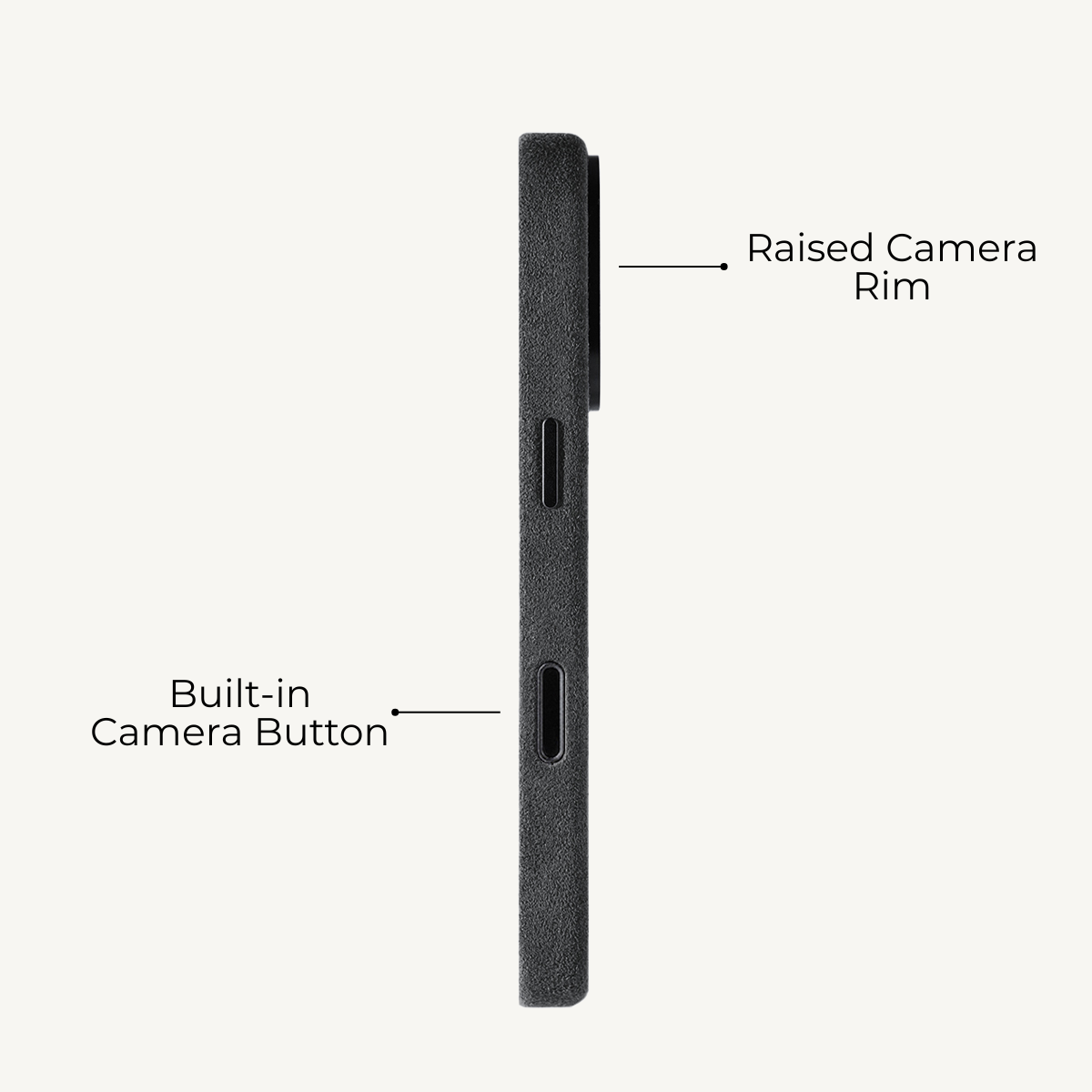 iPhone 17 Pro Alcantara Case Space Grey