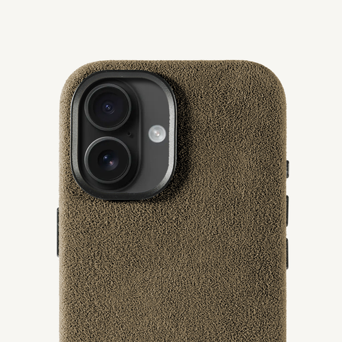 iPhone 16 Alcantara Case Taupe