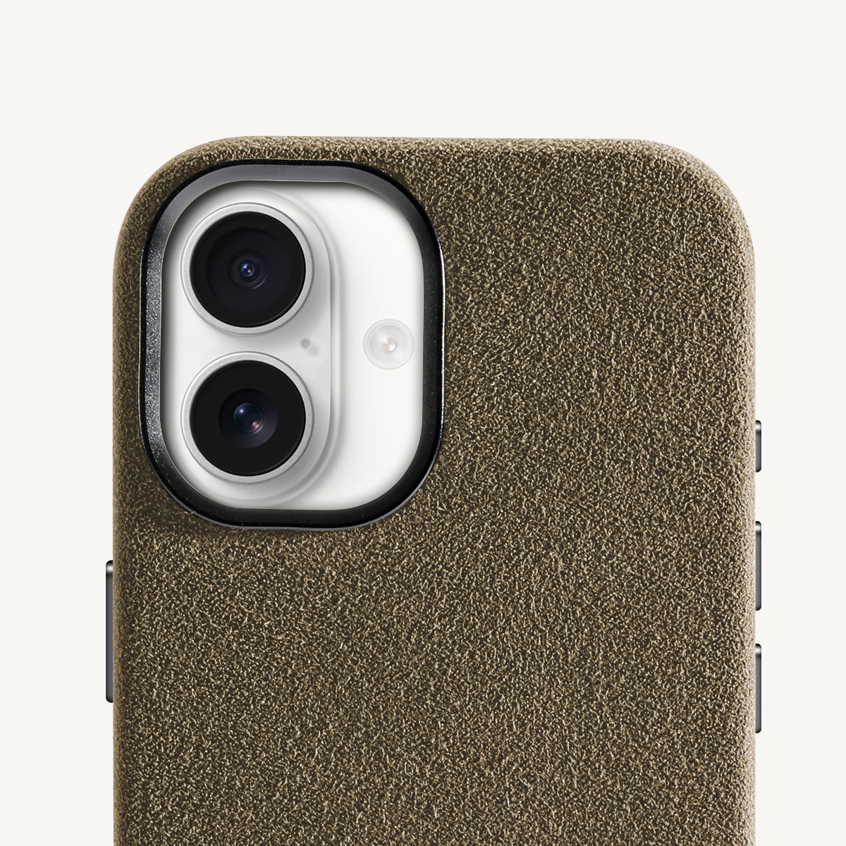 iPhone 17 Alcantara Case Taupe